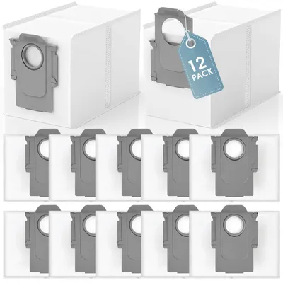 Produktbild von Staubbeutel für Saugroboter - 2,7 L Fassungsvermögen - 12 Stück - Kompatibel mit Saros 10/10R/Z70/S8 MaxV Ultra/QRevo/Qrevo Pro/QV 35A/35S/Qrevo Master/Qrevo Curv/Qrevo S5V/Qrevo S/Qrevo Slim/Qrevo Edge