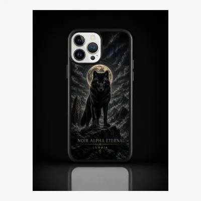 Zdjęcie produktu dla Etui ochronne do iPhone 13 Pro Max z motywem wilka – LUNØIR ©