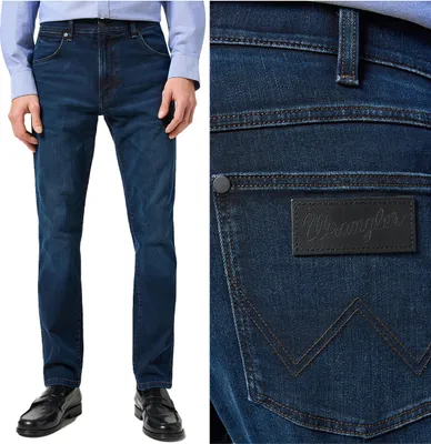 Produktbild von WRANGLER, Herren Jeanshosen, Slim fit, LARSTON, W36 L30, Blau, Jeans, baggyjeans, buggy