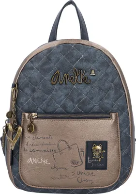 A close-up studio shot of a backpack.
