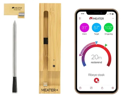 Produktbild von MEATER Plus Fleischthermometer Kabellos 50m Reichweite Dual-Sensor App