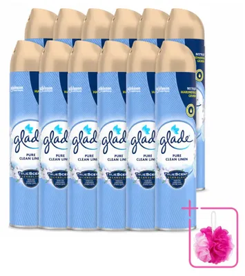 Obrázek produktu pro 12 kusů osvěžovače vzduchu Glade Clean Linen, 300 ml, výhodný balení