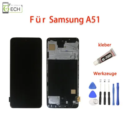 Produktbild von Für Samsung Galaxy A51 A515 (OLED) LCD Display Touchscreen Bildschirm mit Rahmen