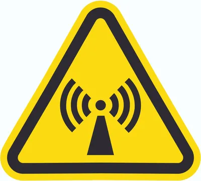 Produktbild von Achtung Nicht ionisierende Strahlung Symbol Aufkleber Dreieck D75mm