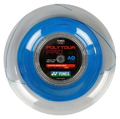 Produktbild von Yonex Polytour Pro Monofil Polyester Tennissaite 1,30 mm 200M Rolle Blau