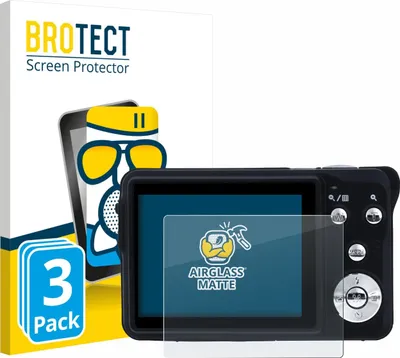 Produktbild von 3x BROTECT Entspiegelungs Schutzglas für Rollei Compactline 880 Schutzfolie Panzer Folie Glas Display Schutz matt