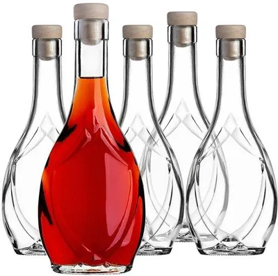 Productafbeelding van Set van 10 Lege Glazen Flessen van 250 ml met Kurk