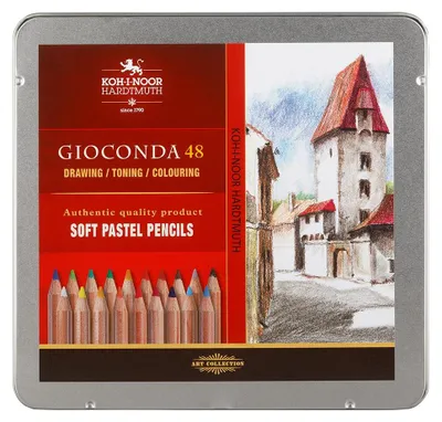 Produktbild von Softpastellkreidestifte, 48er Set im Metalletui