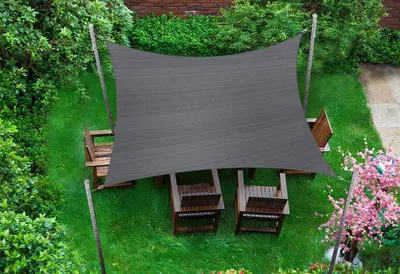 Zdjęcie produktu dla Żagiel przeciwsłoneczny HDPE 4x6 Szary