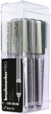 Immagine prodotto di Set di pennarelli Karin Brushmarker PRO, 12 colori grigi