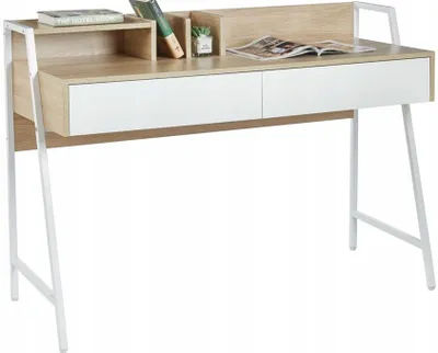 Zdjęcie produktu dla Biurko z szufladą komputerowe 124 x 51 cm kolor dąb sonoma FURNITEX B15-FX