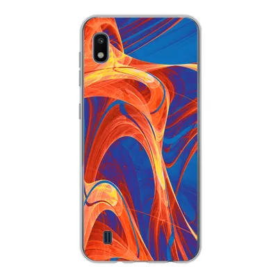 Produktbild von MuchoWow® Handyhülle Schutzhülle Hülle für Samsung Galaxy A10 Kunst - Wellen - Farbe - Psychedelisch Silikon Softcase Handy Hülle - Schutzhülle