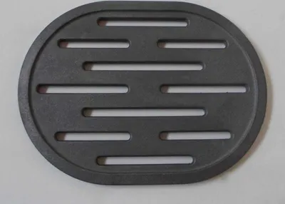 Obrázek produktu pro Oválný rošt 23x30 cm Rošt na popel Litinový rošt Rošt na oheň