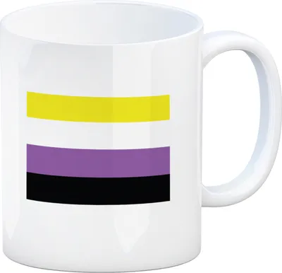 Produktbild von Non binary Flagge Gleichberechtigung Kaffeebecher