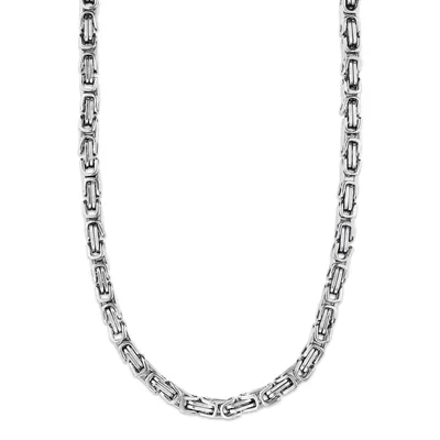 Produktbild von 5 mm Königskette Armband Herrenkette Männer Kette Halskette, 45 cm Silber Edelstahl Ketten