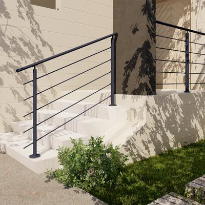 Immagine prodotto di PRESTIO - Palo terminale per ringhiera in alluminioColore antracite RAL 7016Fissaggio a terra