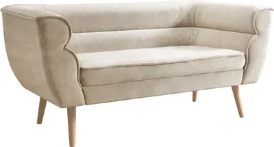 Produktbild von MIRJAN24 Sofa Bal 2, Polstersofa mit Wellenfeder, Holzfüße, Wohnzimmer Kollektion (Farbe: Paros 02)