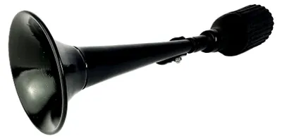 Immagine prodotto di Clacson long et droit en acier noir, dotato di membrana per clacson