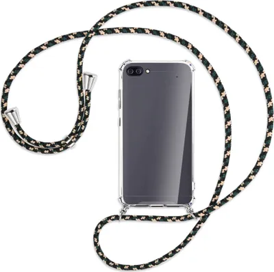 Produktbild von Handykette Backcover-Schutzhülle mit Band (Metall silberfarben) für Asus Zenfone 4 Max (Pro/Plus) - camouflage