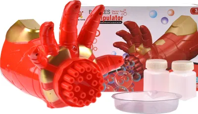 Produktbild von Seifenblasen Maschine | Seifenblasenpistole | Seifenblasen | Bubble Hand | ab 3 Jahre | Rot