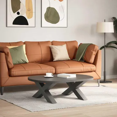 Obrázok produktu pre vidaXL Nohy konferenčného stolíka v tvare X 2 ks. Antracit 70x(30-31) cm Oceľ