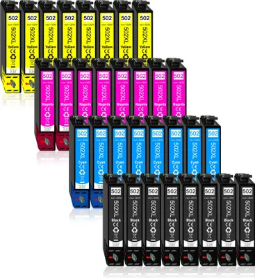 Produktbild von 32er Pack Druckerpatronen 502 502XL kompatibel mit Epson XP-5155