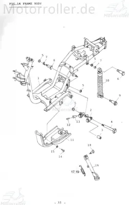 Produktbild von Adly Unterbodenverkleidung Scoody 50 2 Roller 50ccm 2Takt Motorroller.de Unterbodenschutz Unterboden-Schutz unten Unterbodensspritzschut 50ccm-2Takt