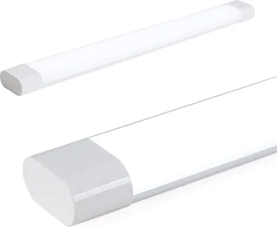 Zdjęcie produktu dla lampa liniowa LED 18 W 60 cm 6000 K chłodna biel, kompaktowa konstrukcja, biały klosz i kąt świecenia 180°