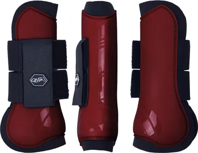 Produktbild von QHP Hartschalen Gamaschen porto red 2er Set, Größe:Pony