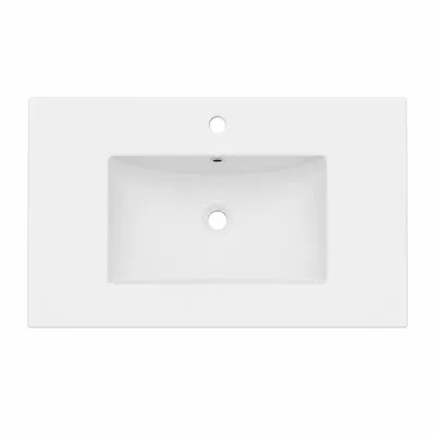 Produktbild von Keramik Waschbecken 81x40x2 Weiß, KI-generiertes Bild