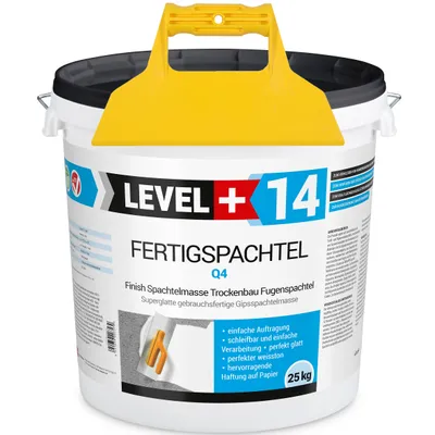 Immagine prodotto di Set di stucco pronto all'uso bianco L+14 - 25 kg + stucco plastico LEVEL+