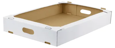 Produktbild von KAPAK 10er Kuchen Tray mit Griff Weiß 60x40x8,5 cm