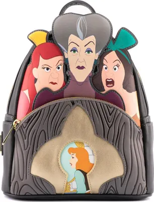 Immagine prodotto di Loungefly WDBK1969 DISNEY VILLAINS SCENE EVIL STEPMOTHER AND STEP SISTERS MINI BACKPACK