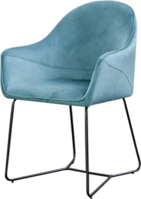 Produktbild von KAWOLA  Esszimmerstuhl ZINA Stoff blau