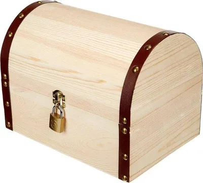 Produktbild von Famanu Aufbewahrungskiste aus KiefernholzMix 27 x 18 x 20 cm natur - Piratenkiste