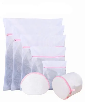 Obrázok produktu pre CHPN – Vrecko na prádlo – Sady vreciek na prádlo – Sady vreciek na prádlo – Sada 7 kusov – vrátane vrecka na spodnú bielizeň – sievko na prádlo – predlžuje životnosť oblečenia – ručné pranie – bezpečné pranie – práčka – pranie