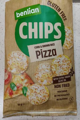 Zdjęcie produktu dla Chipsy kukurydziano-ryżowe - pizza Benlian 50g