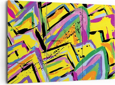 Produktbild von Bild auf Leinwand - Leinwandbild - Abstraktion modern - 165x110cm - Wand Bild - Wanddeko - Leinwanddruck - Bilder - Kunstdruck - Wanddekoration - Leinwand bilder - Wandkunst - CE165x110-4111
