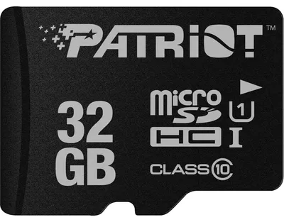 Zdjęcie produktu dla Patriot Memory PSF32GMDC10, 32 GB, MicroSDHC, Klasa 10, UHS-I, 80 MB/s, Class 1 (U1)