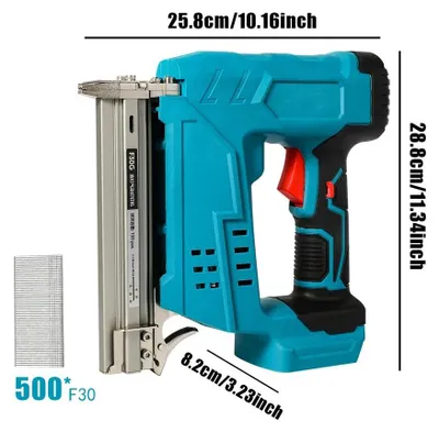 Obrázek produktu pro Hřebíkovačka a sponkovačka – akumulátor 18 V, bezdrátová – F10/F15/F20/F25/F30 10–30 mm – bez akumulátoru – pro práci se dřevem a kutilství