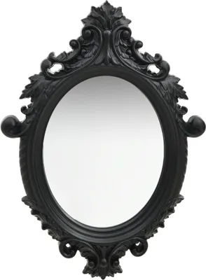 Image de Miroir mural style château 56x76 cm Noir