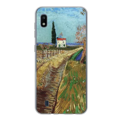 Produktbild von MuchoWow® Handyhülle Schutzhülle Hülle für Samsung Galaxy A10 Weg durch ein Weidenfeld - Vincent van Gogh Silikon Softcase Handy Hülle - Schutzhülle