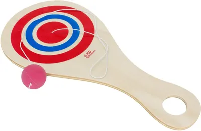 Produktbild von Retro Fangspiel aus Holz für Freizeitspaß im Garten und am Strand - 3267