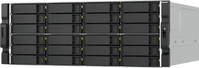Produktbild von QNAP TS-h2477AXU-RP Speicherserver Rack (4U) AMD Ryzen™ 7 7745 32 GB DDR5 0 TB QNAP QTS Schwarz, Grau