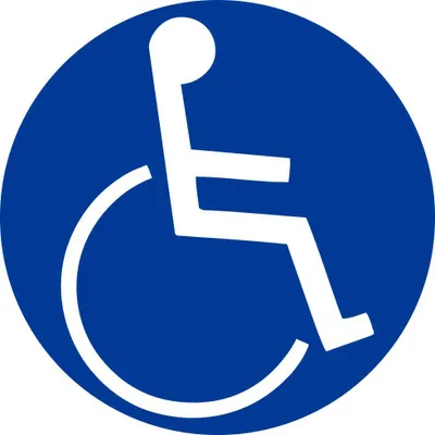 Produktbild von Hermann Schütz Aufkleber Behindertensymbol Dimension 60x60mm