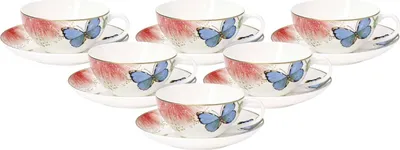 Produktbild von Villeroy & Boch Amazonia Teetasse mit Untertasse 140 ml 6er Set