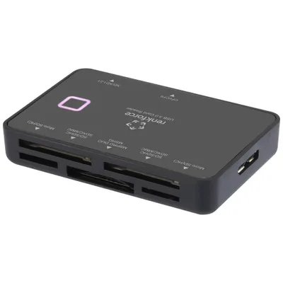 Produktbild von Renkforce Externer Speicherkartenleser Micro-USB B (USB 3.2 Gen 1) Schwarz