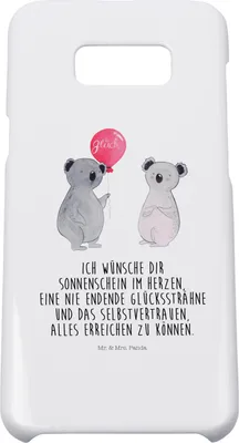 Produktbild von Mr. & Mrs. Panda Samsung Galaxy S8 plus Handyhülle  Koala Luftballon - Weiß - Geschenk, Hülle, Handy Case, Party, Geburtstag, Cover