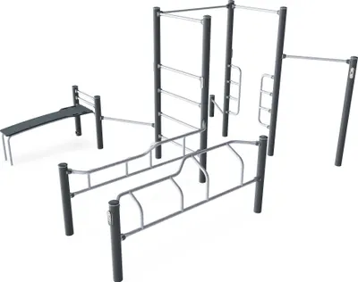 Produktbild von Kompan Outdoor-Fitness-Station "Pro 4"