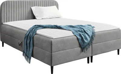 Produktbild von MIRJAN24 Boxspringbett mit zwei Bettkästen Box Best 1, Schlafzimmer Ehebett, Doppelbett mit Topper, Härtegrad H3 (Farbe: Coral 75, Größe: 140x200 cm)
